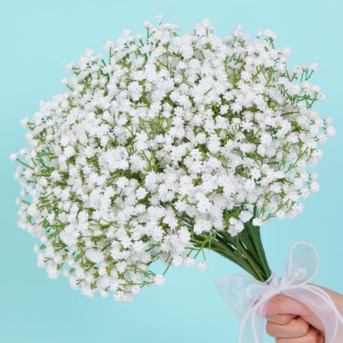 Waipfaru 15Pcs Artificial Babys Breath Flowers