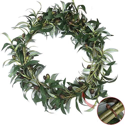 SHACOS 4 Pack Artificial Olive Branches 28 Inch