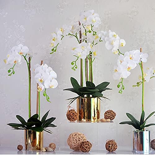 FagusHome 32 Inch Artificial Orchid Flowers 6 Pcs