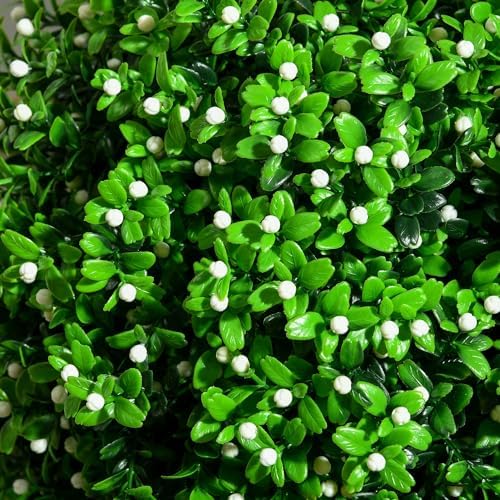 HOMCOM 2 Pack Artificial Boxwood Topiary Trees with Pot