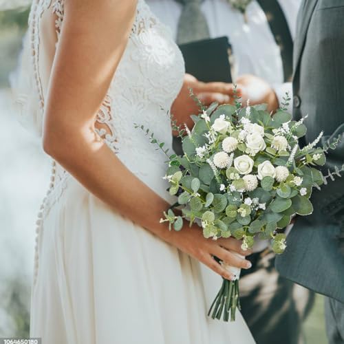120 Pcs Mixed Eucalyptus Leaves Stems for Wedding Decor