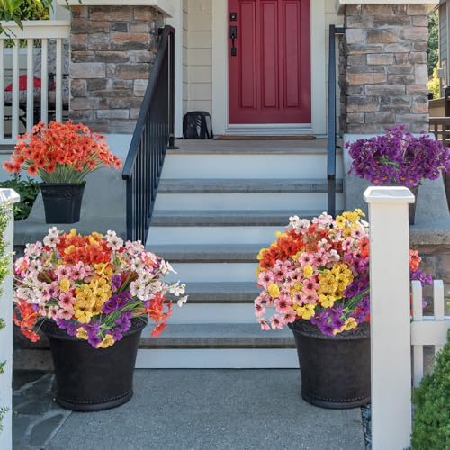 24 Bundle Artificial Flowers 8 Colors