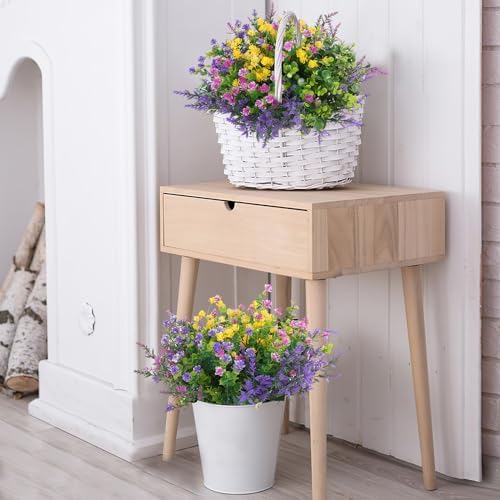 Hananona 12 Pcs Artificial Flowers for Outdoor Decor