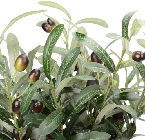 5 Pack Artificial Olive Branches for Vase Decoration