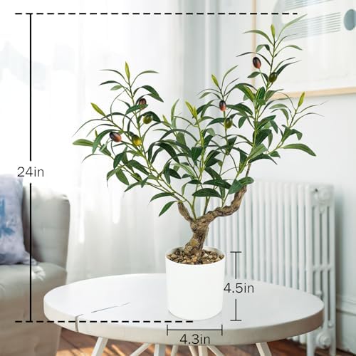 Fake Olive Plants 2FT Artificial Indoor Decor Tree