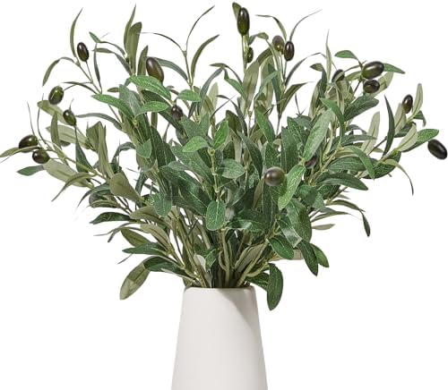 5PCS Artificial Olive Branches 18 Inch for Vase Decor