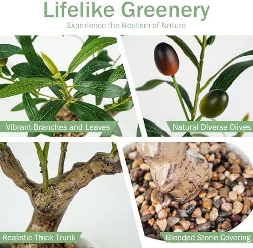 Fake Olive Plants 2FT Artificial Indoor Decor Tree