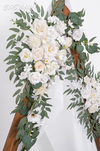 BASIMAN Artificial Wedding Arch Flowers Kit Pack of 3