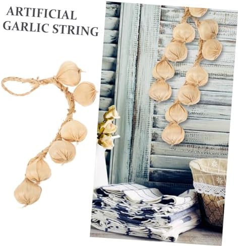 Homoyoyo Realistic Artificial Garlic Hanging Decor