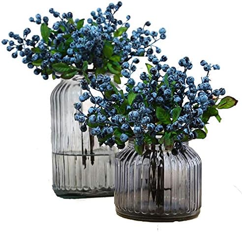 Fake Artificial Blueberries 20 Pack for Home Decor