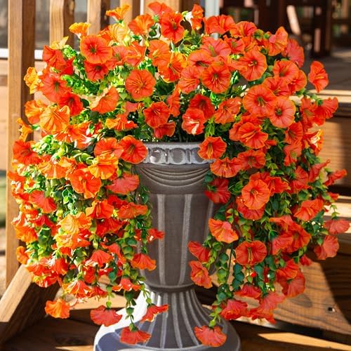 Ivydale Artificial Hanging Flowers with Eucalyptus and Petunias