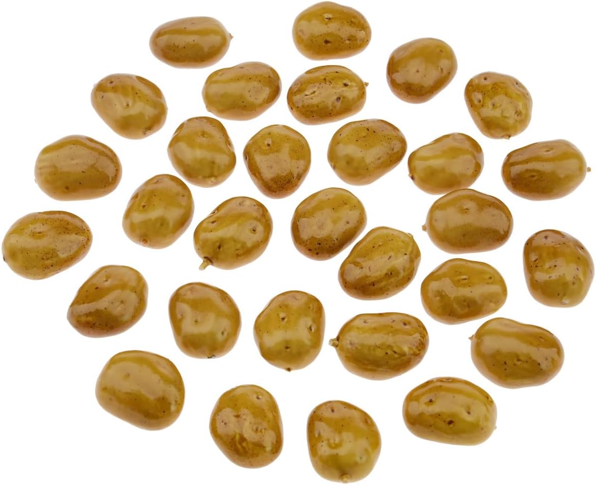 30 pcs Realistic Fake Potatoes for Decor