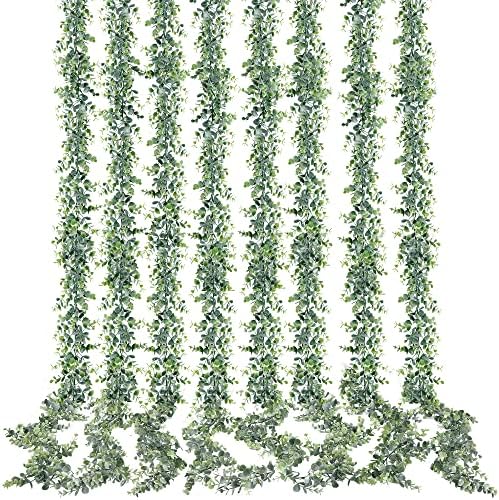 Sggvecsy Artificial Eucalyptus Garland 8 Pack