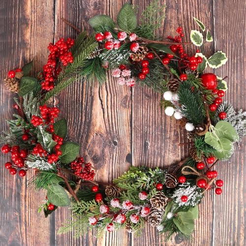 20 Pcs Artificial Christmas Tree Picks with 20 Styles