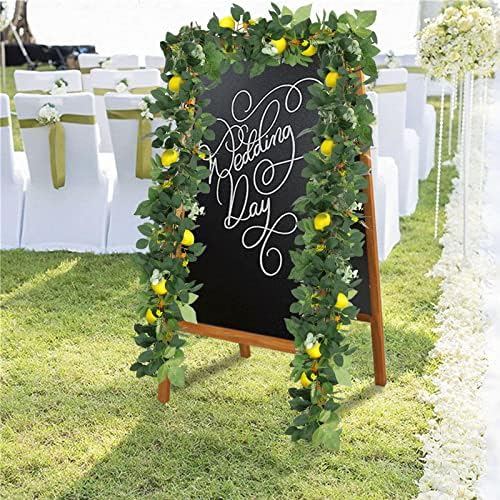 UArtlines 4Pcs Artificial Lemon Garland Decorations