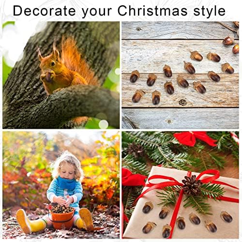 Syhood 300 Piece Artificial Acorn Decor Set