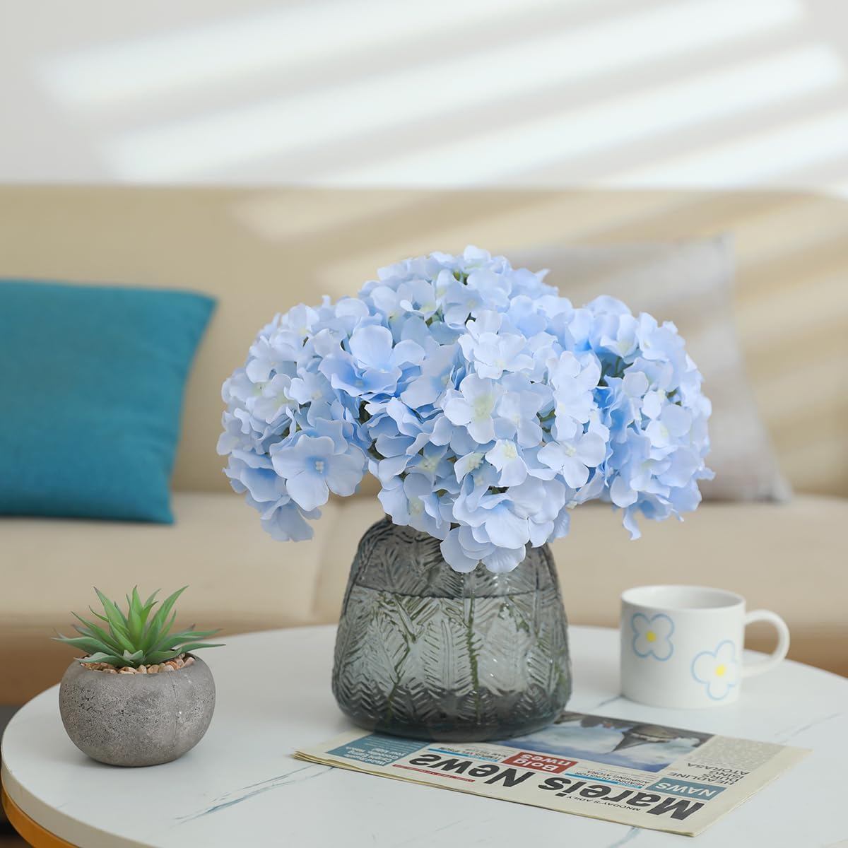Tifuly Hydrangea Artificial Flowers 12 pcs