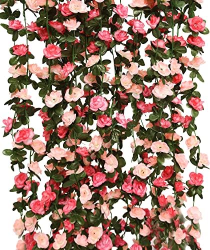 Party Joy 5pcs 41ft Artificial Flower Garland Hanging Decor