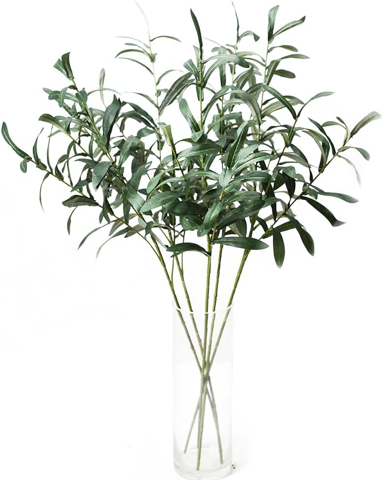 5pcs Artificial Olive Branches for Vases Decor