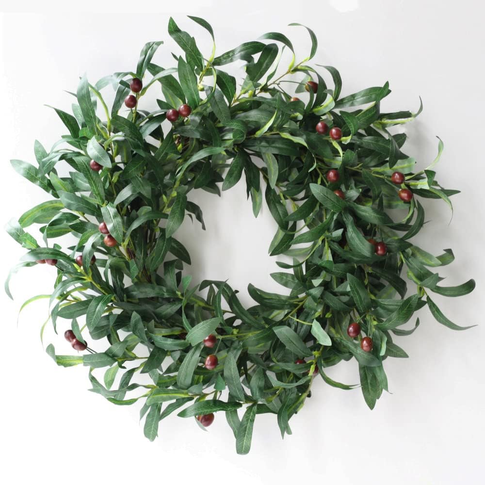 SzJias Artificial Olive Branches Faux Plants for Vases