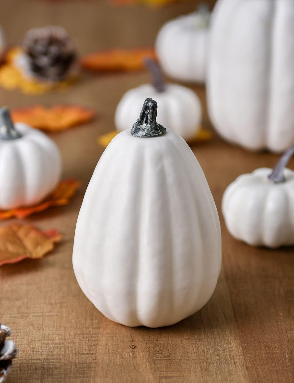 DearHouse 63Pcs Artificial Fall Pumpkins Decoration Set