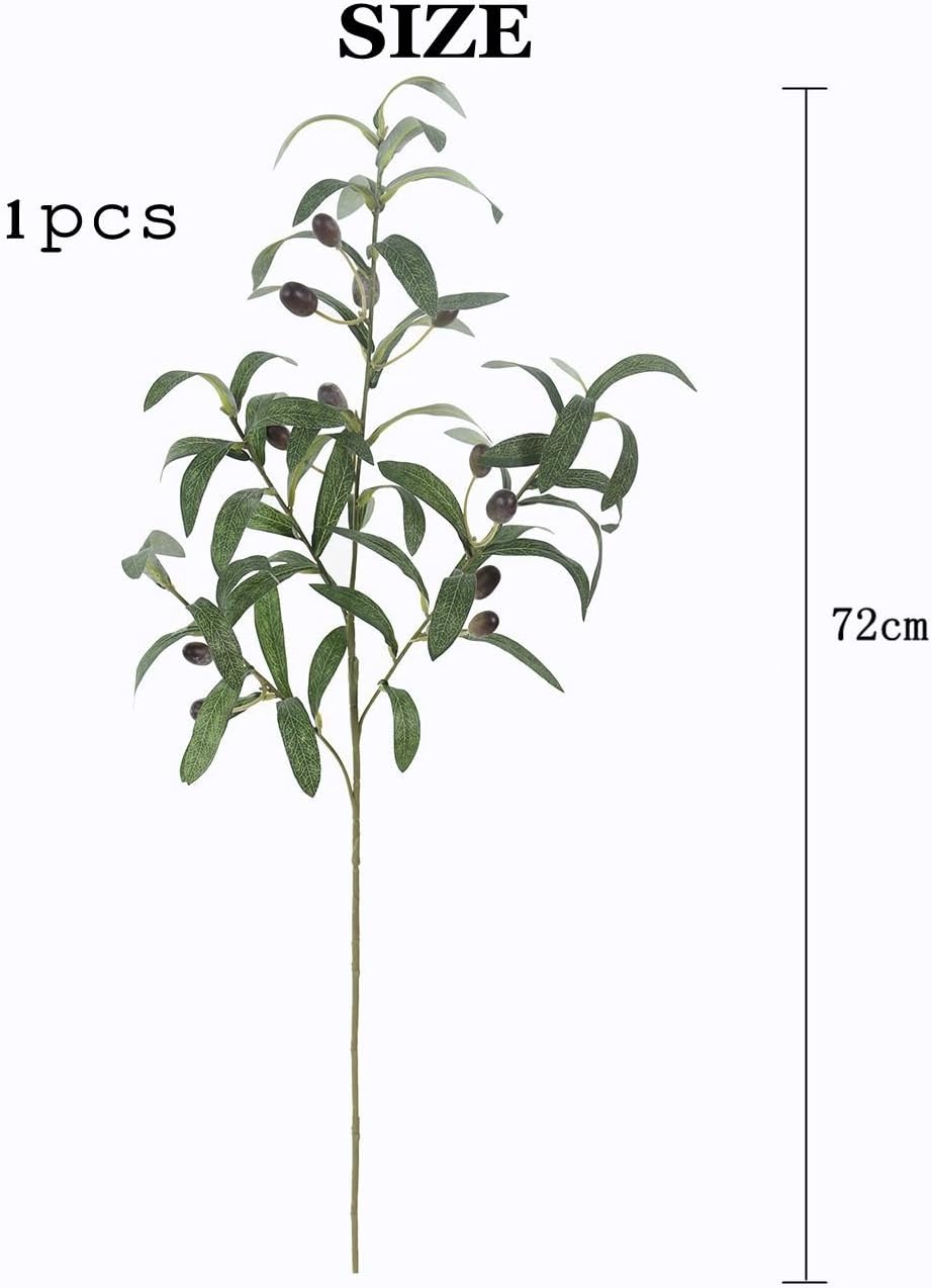 Artificial Olive Branches 5pcs 28 Inch Realistic