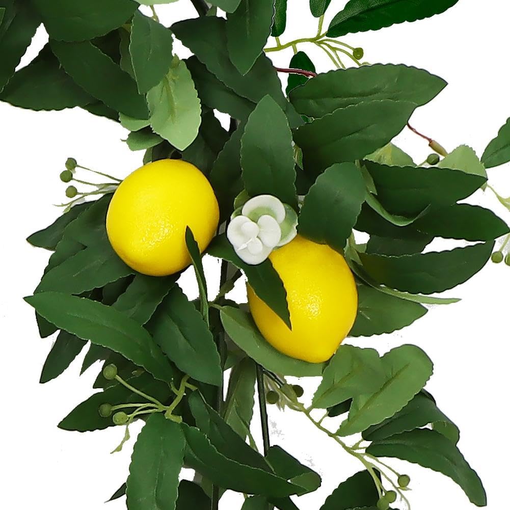 6 Ft Artificial Lemon Garland for Home Decor