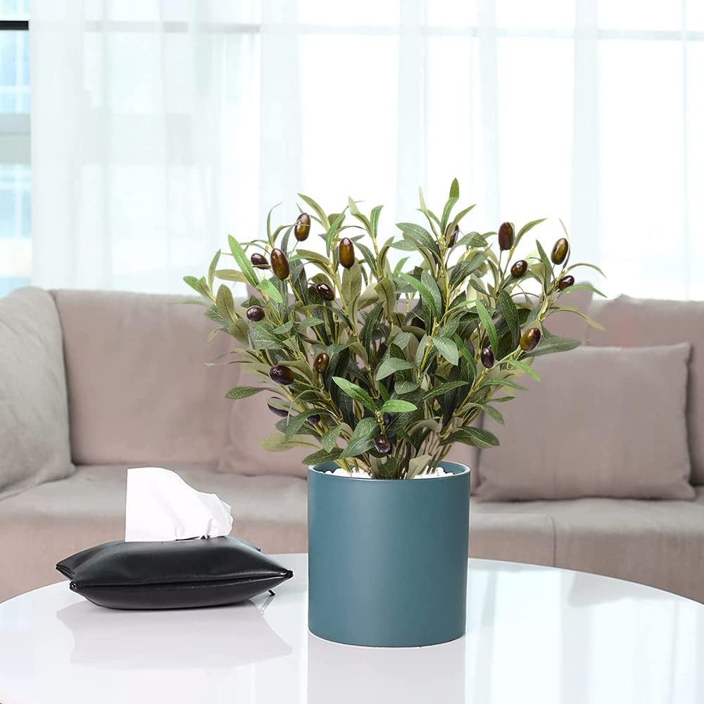 DVGUN 5 Pack Artificial Olive Branches Silk Plants