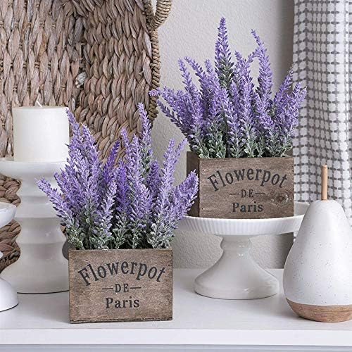 10 Bundle Artificial Lavender Flowers for Home Wedding Decor