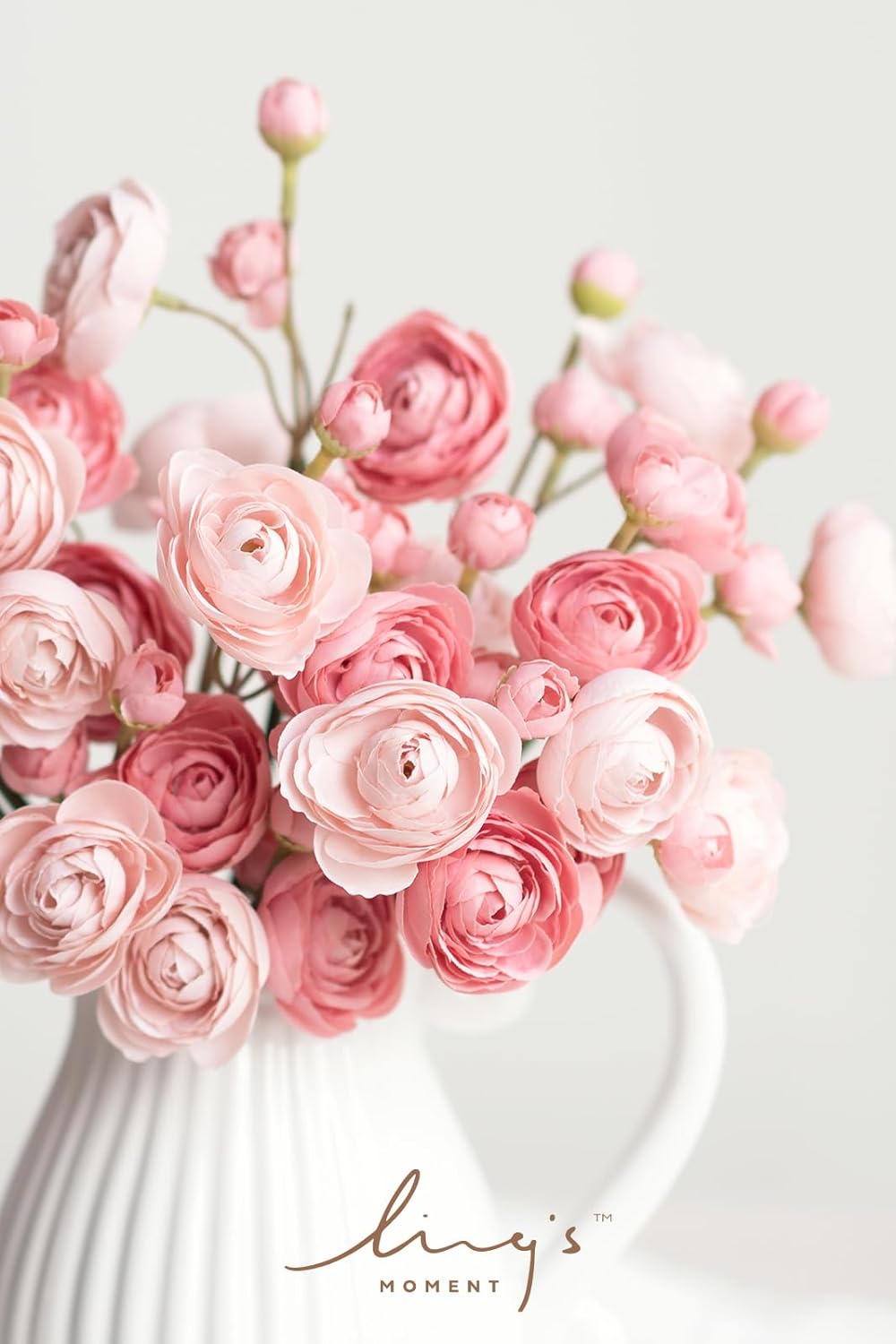 Lings Moment Dusty Rose Ranunculus Artificial Flowers