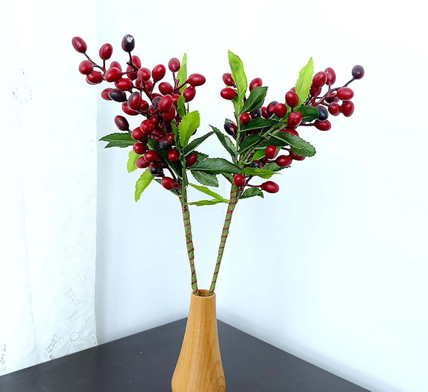 MISNODE 4PCS Artificial Olive Branches with Fruits 1