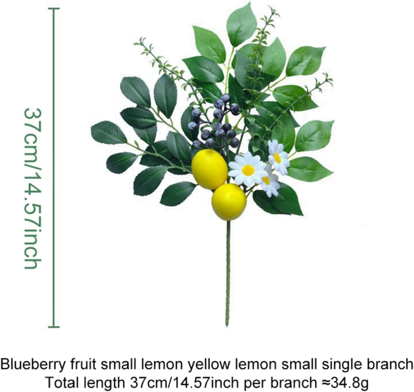Ochine 4 Pcs Artificial Lemon Branches Decor