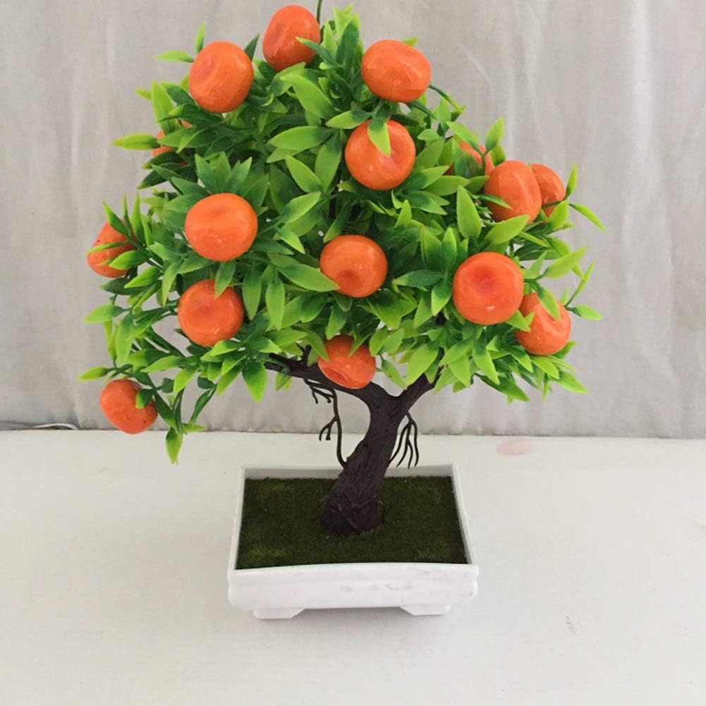 Artificial Orange Tree Bonsai Potted Plant for Home Decor