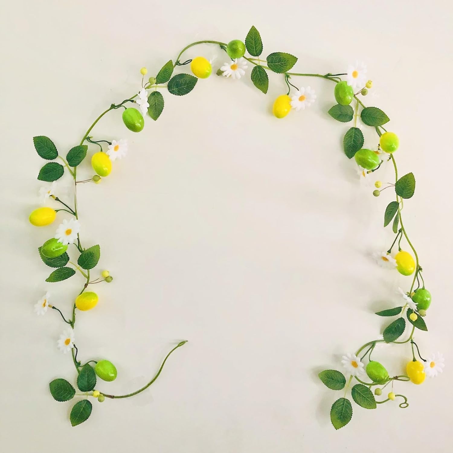 Artificial Lemon Daisy Flower Vines Garland 656ft