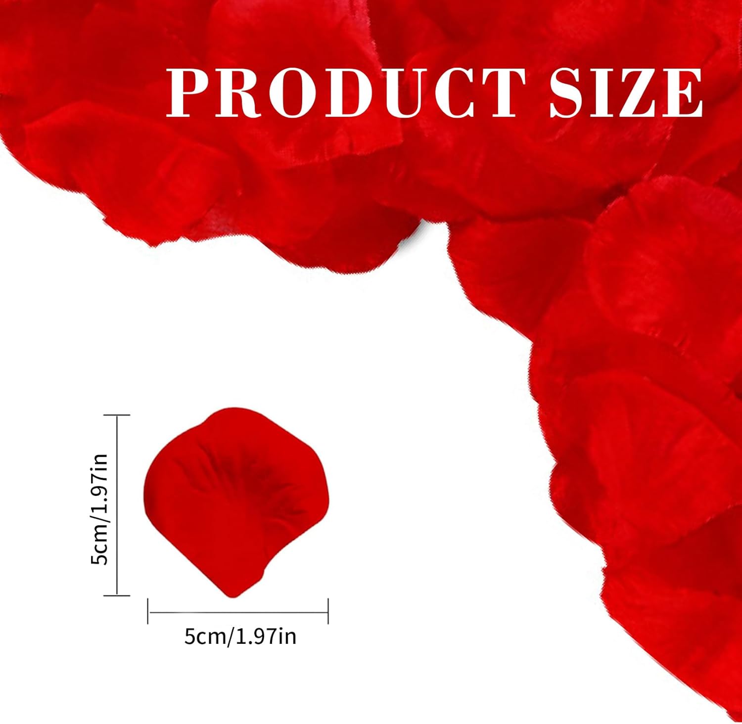 Realistic Artificial Rose Petals for Bedroom Decor