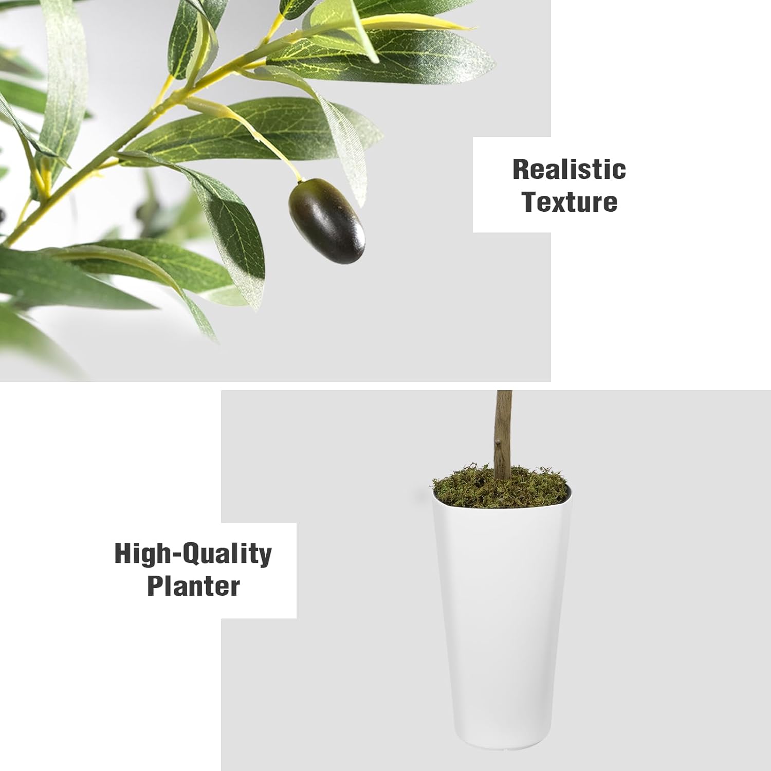 Vitalismo Artificial Olive Tree 5ft Tall Indoor Decor Tree