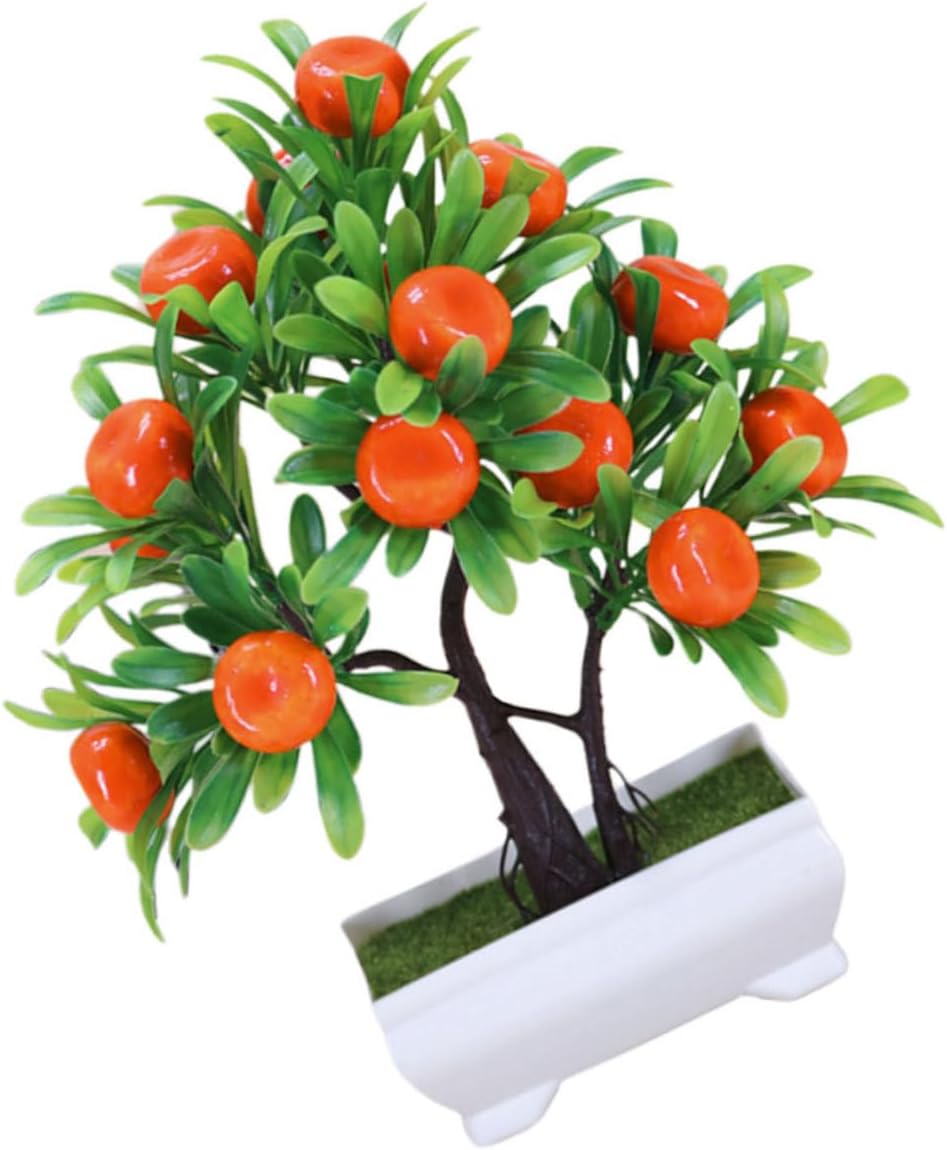 Faux Fruit Tree Decor Artificial Bonsai Plant
