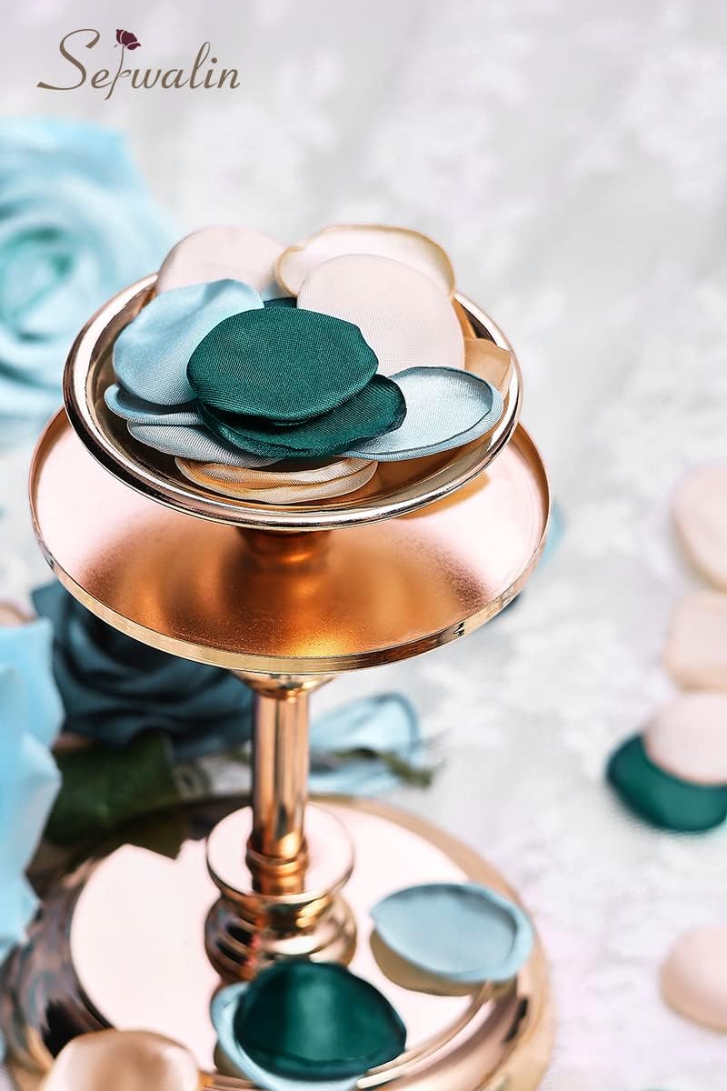 Serwalin 300Pcs Silk Rose Petals for Wedding Decorations