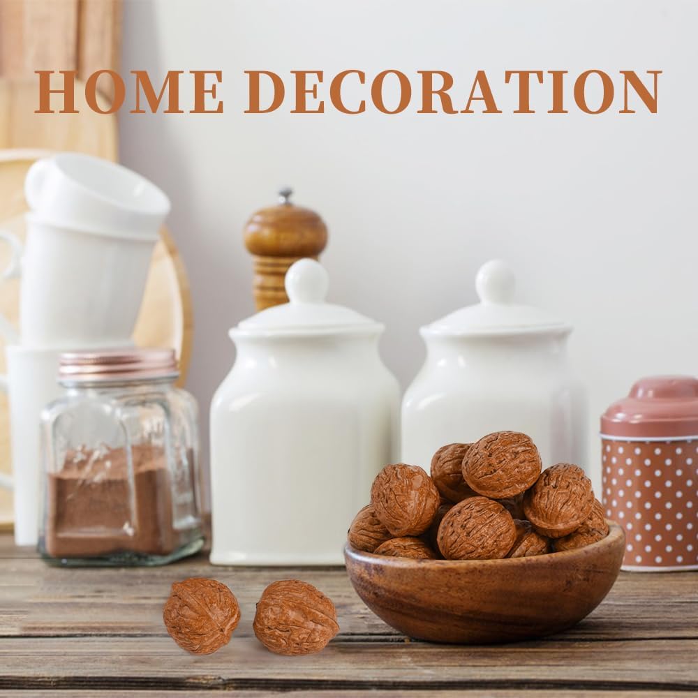 Hagao Fake Walnut Artificial Vegetables 20PCS Kitchen Decoration
