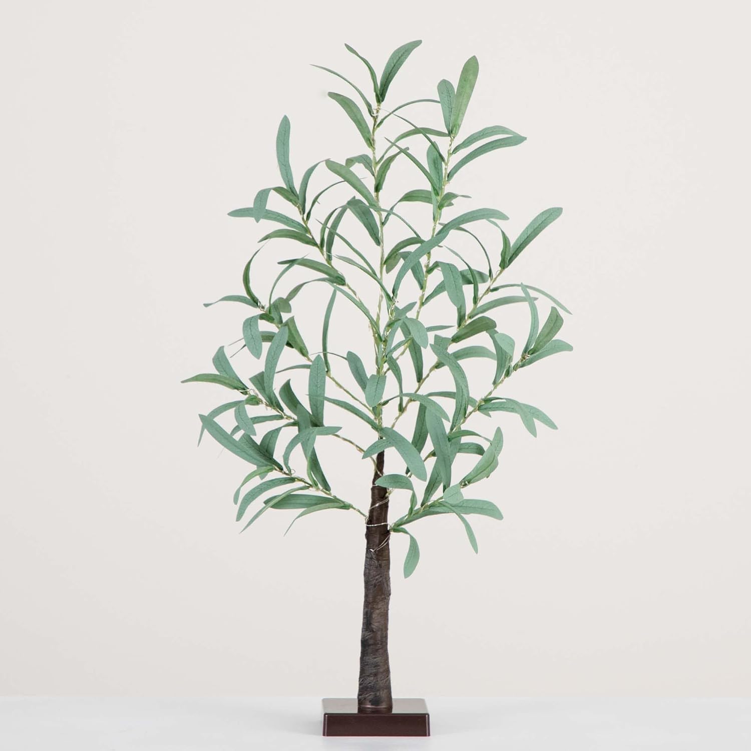 Nearly Natural 2-Foot Artificial Olive Tree with LED Lights