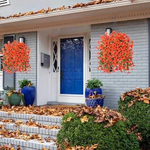 Ivydale Artificial Hanging Flowers with Eucalyptus and Petunias