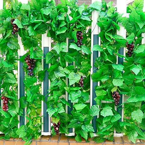 ASkinds 5Pcs Artificial Grapes Vines Leaves Garland