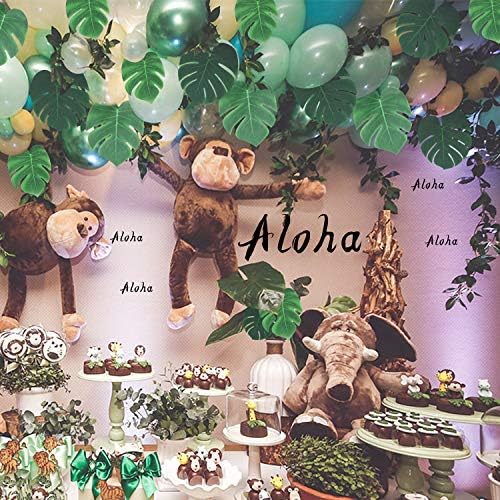 100Pcs Artificial Tropical Monstera Leaves for Home Decor