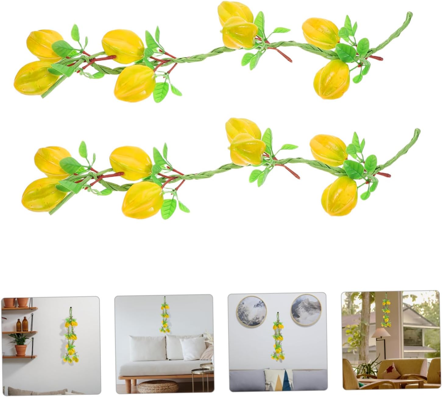 Zerodeko Artificial Fruit Garland 2pcs