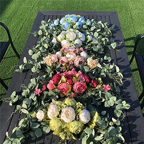 HS BRIDAL 30 Inch Artificial Floral Swag for Wedding Arch