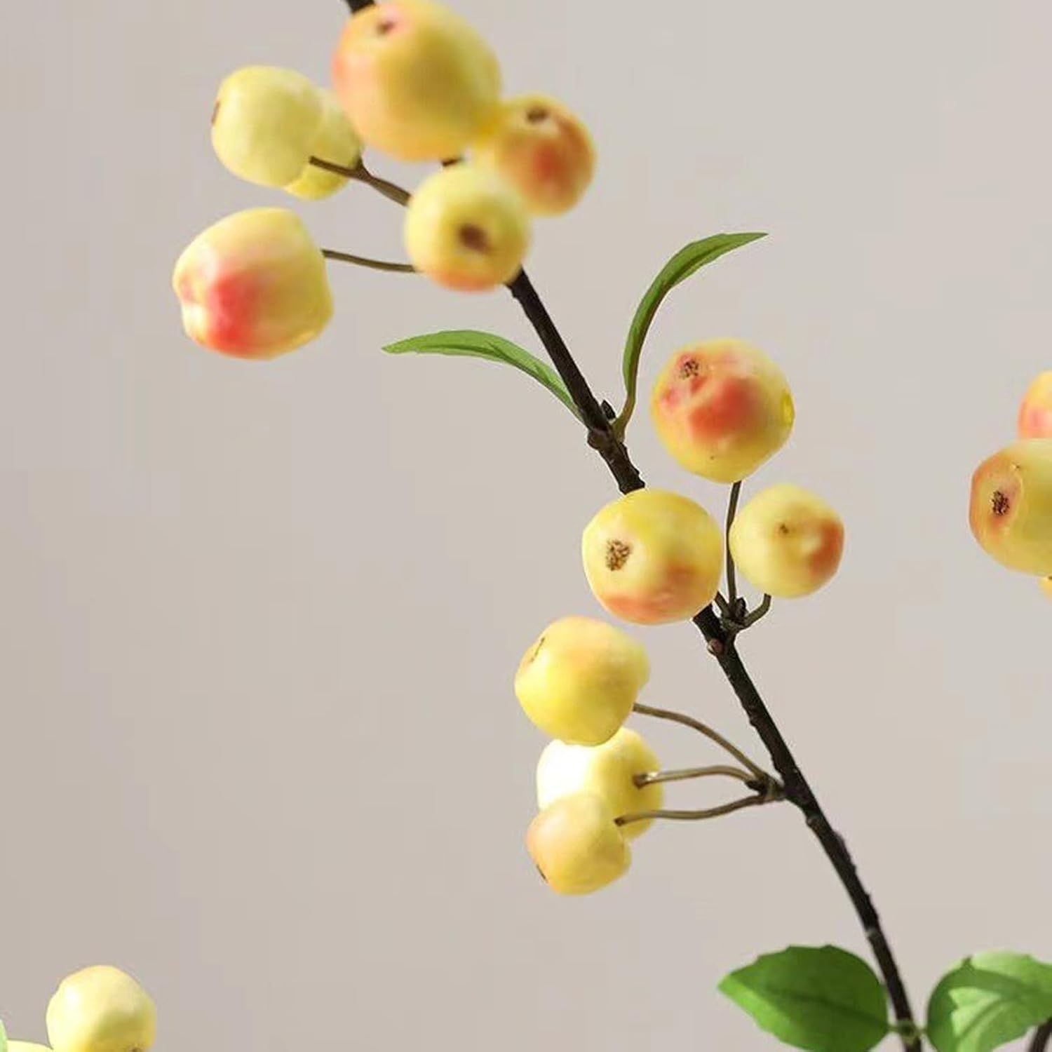 3 Pack Artificial Apple Branches with Green Leaves