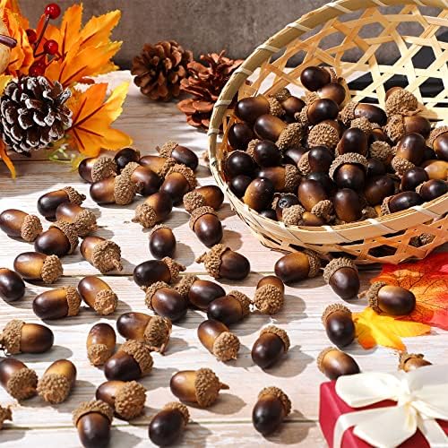 Syhood 300 Piece Artificial Acorn Decor Set