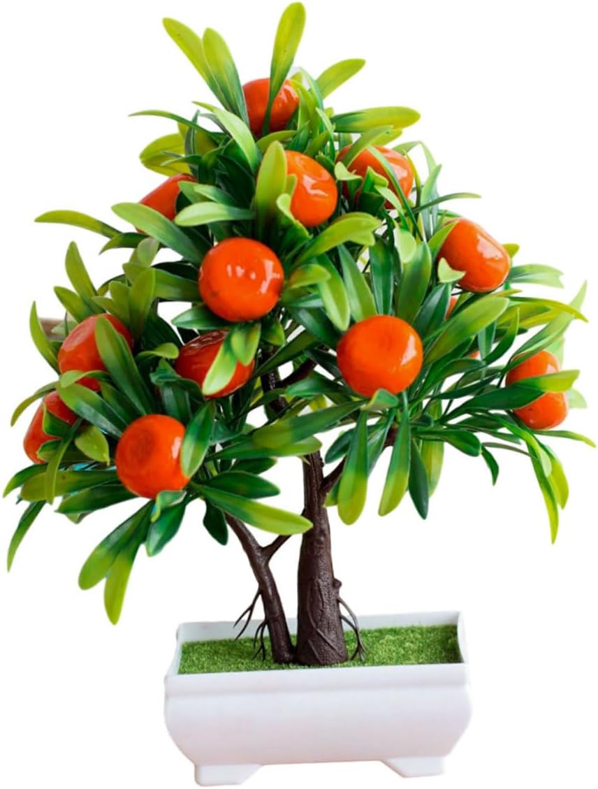 Faux Fruit Tree Decor Artificial Bonsai Plant