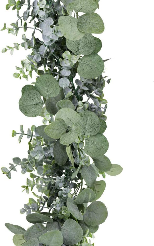 Winlyn 59 Ft Artificial Eucalyptus Garland in Grey Green