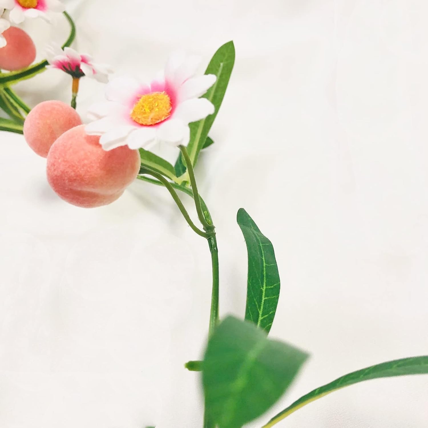 Artificial Peach Hanging Vine Garland for Home Decor